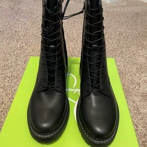 Brand new black, Sam Edelman combat boots.